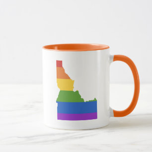 Gay Map of USA State of Idaho Mug