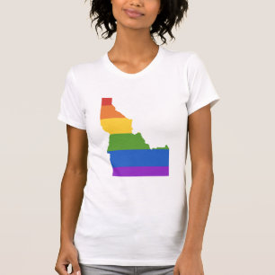 Gay Map of USA State of Idaho T-Shirt