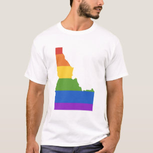 Gay Map of USA   State of Idaho T-Shirt