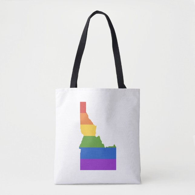 Gay Map of USA | State of Idaho Tote Bag (Front)
