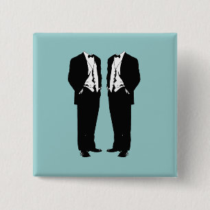 Gay Marriage 15 Cm Square Badge