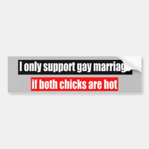 GAY MARRIAGE BUMPER STICKER