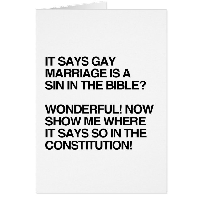 GAY MARRIAGE IS A SIN IN THE BIBLE (Front)