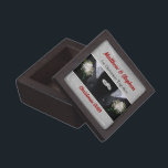 Gay Marriage Two Tuxes 1st Christmas Jewellery Box<br><div class="desc">This beautiful matching gift box for our ornaments has been given a fresh look and fully customization. Visit this link:</div>