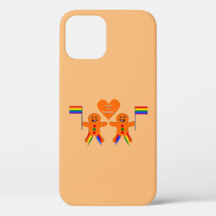 Gay Men Christmas Gingerbread Couple iPhone 12 Case