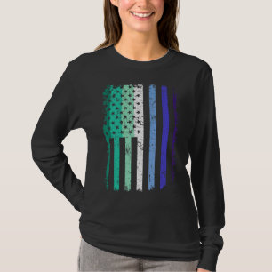Gay Men Pride Us American Flag Love Wins Lgbt Prid T-Shirt
