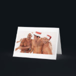 Gay Men Santa Christmas Party!! Holiday Card<br><div class="desc">Santa never looked so good!!!! Send your friends only the very best,  especially at Christmas time!!</div>