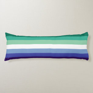 Gay Men's Pride, Striped Print, LGBTQ PRIDE Body Cushion