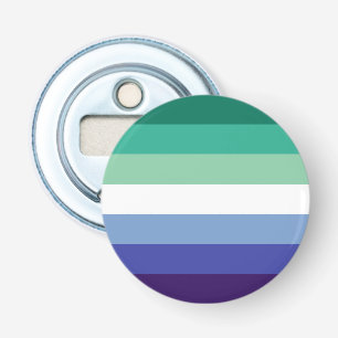 Gay Men's Pride, Striped Print, LGBTQ PRIDE Bottle Opener