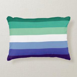 Gay Men's Pride, Striped Print, LGBTQ PRIDE Decorative Cushion