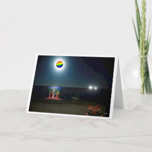 Gay Moon Greeting Card