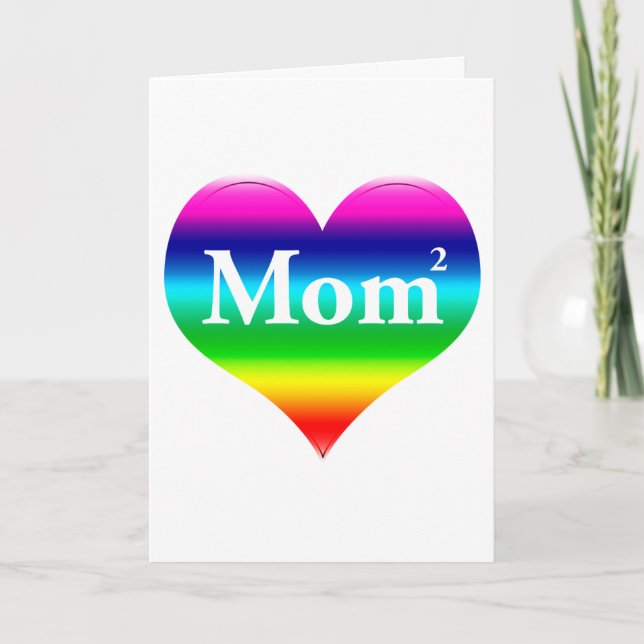 Gay Mum Squared, Mother's Day Card (Front)