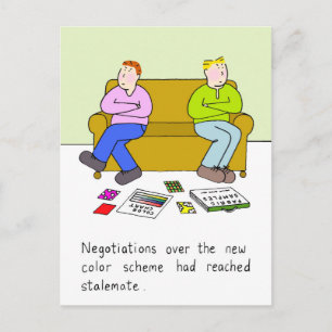 Gay New Home, Decorating HUmor. Postcard