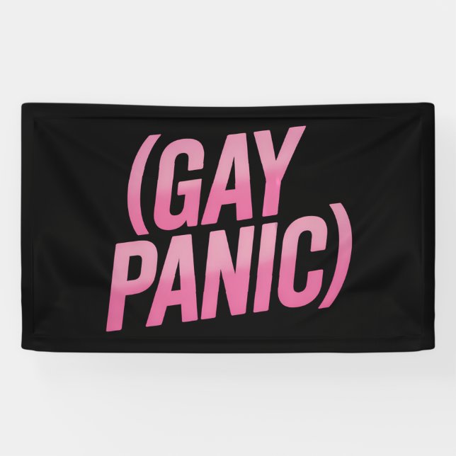 Gay Panic LGBTQ Protest Pride Banner (Horizontal)