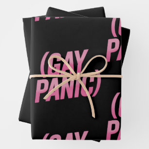 Gay Panic LGBTQ Protest Pride Wrapping Paper Sheet