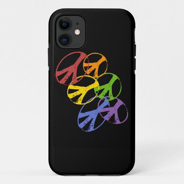 Gay Peace Symbol iphone 5 Case-Mate iPhone Case (Back)