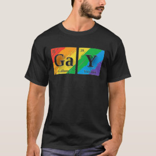 Gay Periodic Elements For Gay Friend Men LGBT Sci T-Shirt