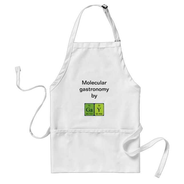 Gay periodic table name apron (Front)