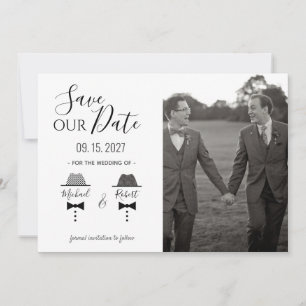 Gay Photo Wedding Save The Date