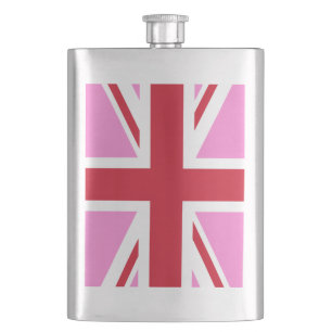 Gay Pink UK Pride Flag Hip Flask