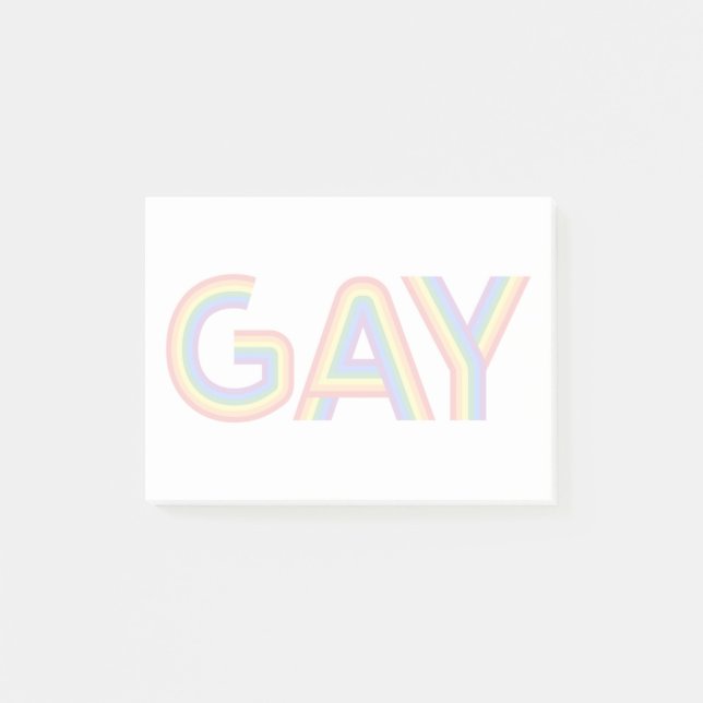 GAY POST-IT NOTES (Front)