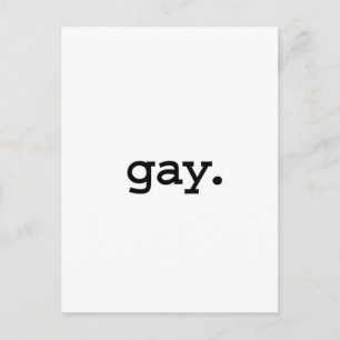gay. postcard