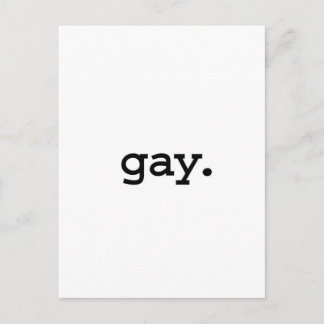 gay. postcard