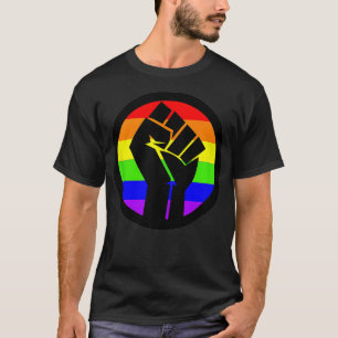 Gay Power  Gay Pride  Rainbow Fist  T-Shirt