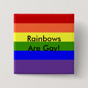 Gay Pride 15 Cm Square Badge