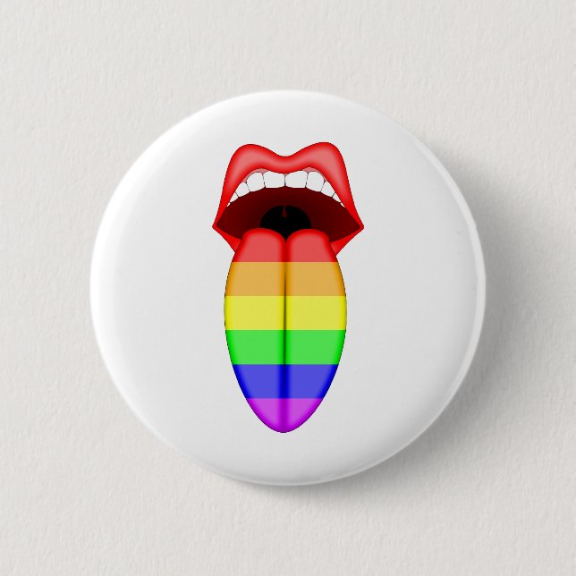 Gay Pride 6 Cm Round Badge (Front)