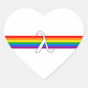 Gay Pride Activism Heart Sticker