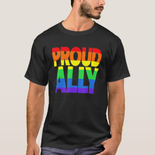 Gay Pride Ally Lgb Friends Proud Ally T-Shirt