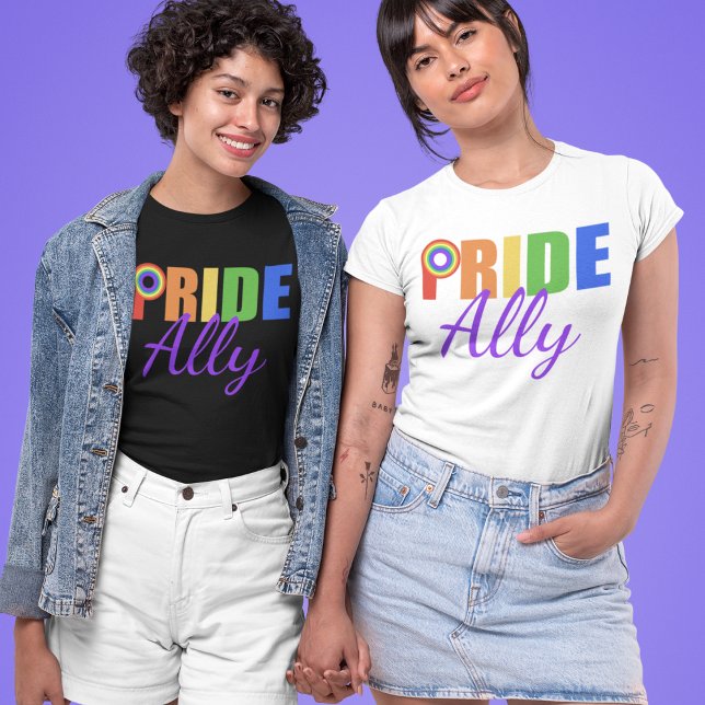 Gay Pride Ally Rainbow T-Shirt (Creator Uploaded)