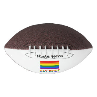 Gay Pride and Rainbow Flag Personalised  Football
