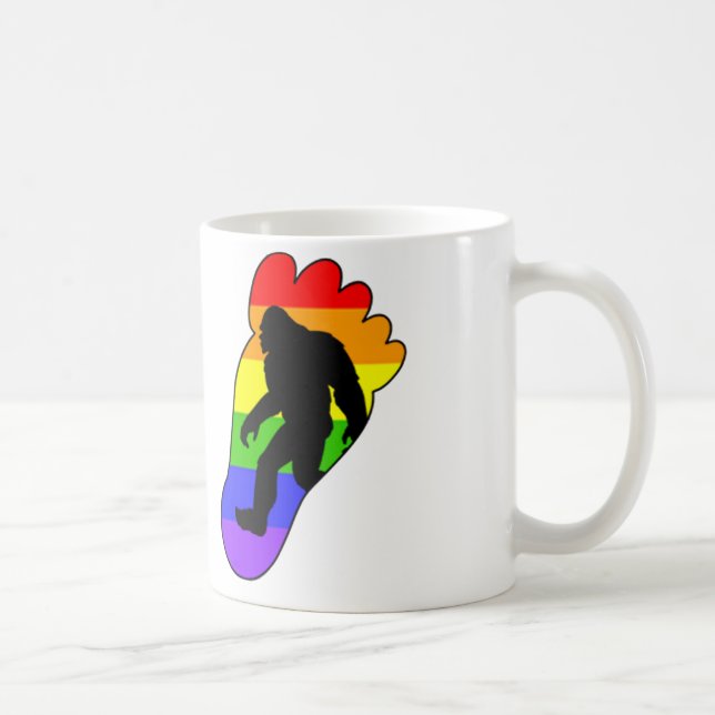 Gay Pride Bigfoot Mug (Right)