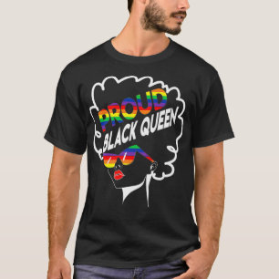 Gay Pride Black Queen Lesbian African American Gif T-Shirt