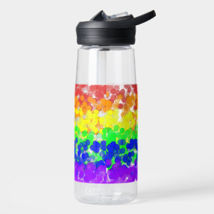 Gay Pride Bokeh Flag Water Bottle