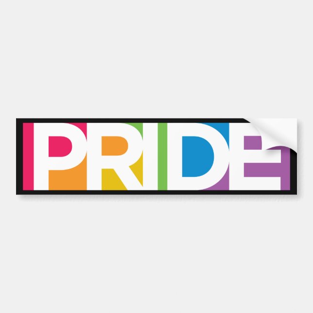 Gay Pride Bumper Sticker (Front)