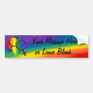 Gay Pride Bumper Sticker Rainbow Love Stickers
