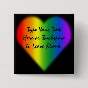 Gay Pride Buttons Same-Sex Rainbow Love Buttons