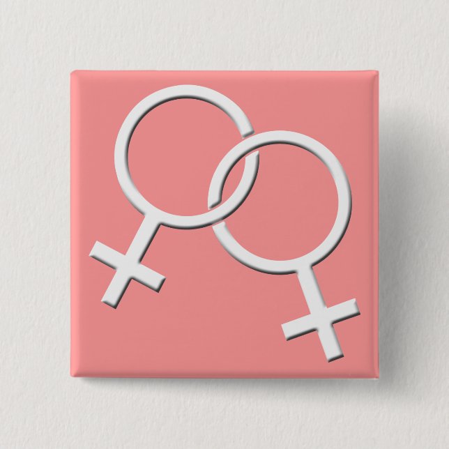 Gay Pride Buttons Same-Sex Rainbow Love Buttons (Front)