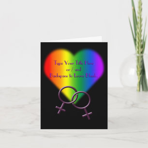 Gay Pride Cards Personalised Rainbow Love Cards