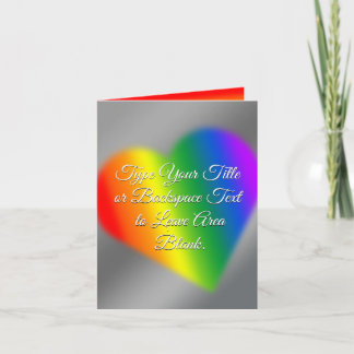 Gay Pride Cards Personalised Rainbow Love Cards