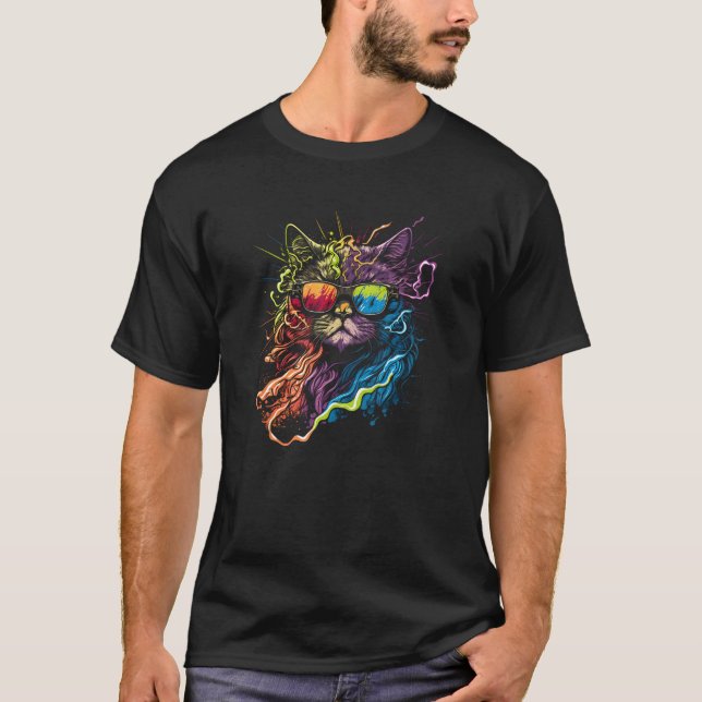 Gay Pride Cat Animal  Pride Month Cute Equality LG T-Shirt (Front)