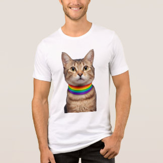 Gay Pride Cat – Purroud & Proud Tri-Blend Shirt