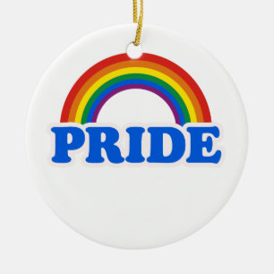GAY PRIDE CERAMIC ORNAMENT