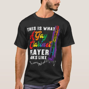 Gay Pride Clarinet Player Instrumentalist T-Shirt