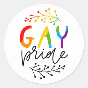 Gay Pride Classic Round Sticker