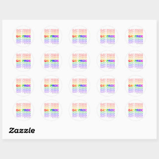 Gay Pride Classic Round Sticker