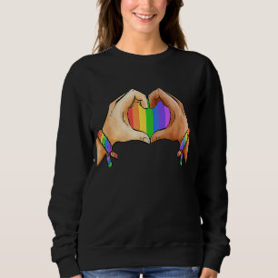 Gay Pride Clothing Lgbt Rainbow Flag Tee Heart Uni